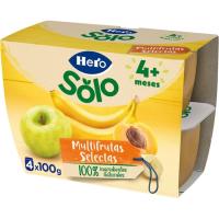 Todo fruta multifrutas HERO, pack 4x100 g