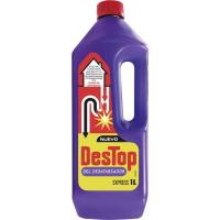 Limpiador desatascador gel sosa DESTOP, garrafa 1 litro