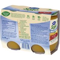 Tarrito de verduras con pavo HERO BUENAS NOCHES, pack 2x190 g 