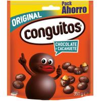 Cacahuete cubierto con choco negro CONGUITOS, bolsa 350 g