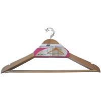 Percha de madera con barra MONDEX, set 3 uds.