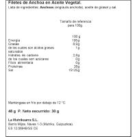 Filete de anchoas LA MUTRIKUARRA, lata 30 g