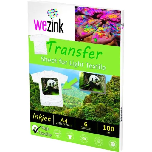 Papel foto 6 hojas, A4 + camiseta, Transfer WP15 WEZINK, 1 ud