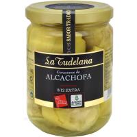 Corazón de alcachofa D.O. frasco 8/12 LA TUDELANA, frasco 250 g