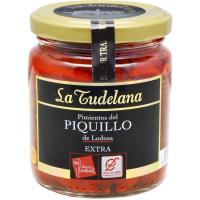 Pimiento piquillo entero D.O. Lodosa LA TUDELANA, frasco 190 g