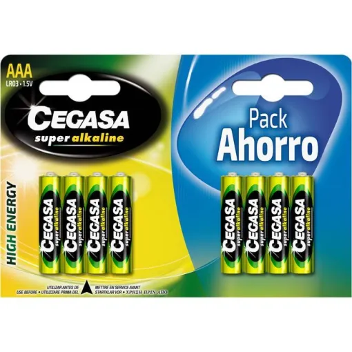 CEGASA LR03 pila super alkalinoa (AAA), sorta 8 ale