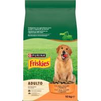 Alimento de ave y verdura para perro adulto FRISKIES, saco 10 g