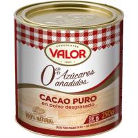 Cacao puro VALOR, lata 250 g Cacao puro VALOR, lata 250 g