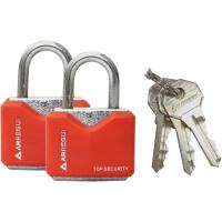 Pack 2 candados 30 mm con 3 llaves iguales, rojo o azul ¿Cuál te llegará? ARREGUI Pack 2 candados 30 mm con 3 llaves iguales, rojo o azul ¿Cuál te llegará? ARREGUI