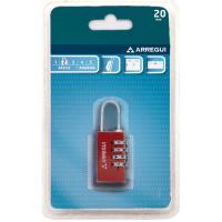 Candado combinación 4 dígitos, 20 mm, 2 colores ¿Cuál te llegará? ARREGUI, 1 ud