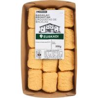 Croquetas de bacalao EROSKI, bandeja 300 g