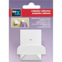 Colgador adhesivo plástico blanco INOFIX