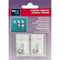Colgador adhesivo de acero inoxidable INOFIX, 2uds Colgador adhesivo de acero inoxidable INOFIX, 2uds