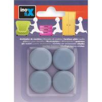 Deslizador mueble adhesivo Ø 25mm INOFIX, Pack 4 uds