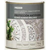 Esmalte sintético antioxidante blanco brillo EROSKI, 750ml