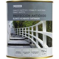 Esmalte sintético antioxidante blanco satinado EROSKI, 750ml