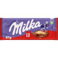 MILKA LU esnedun txokolatea, tableta 87 g
