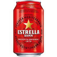ESTRELLA DAMM garagardoa, lata 33 cl