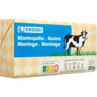 Mantequilla EROSKI, pastilla 250 g