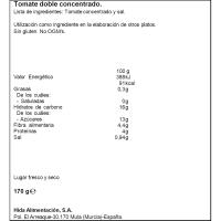 Tomate doble concentrado HIDA, lata 170 g