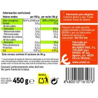 Pan de molde sin corteza EROSKI, paquete 450 g