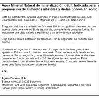 Agua mineral FONT VELLA, botella 2,5 litros