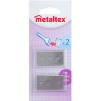 Cuchillas recambio rasqueta vitro METALTEX, 2uds