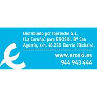 Leche entera EROSKI, botella 1,5 litros