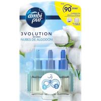 Ambientador eléctrico 3V. nubes algodón AMBIPUR, recambio 1 ud Ambientador eléctrico 3V. nubes algodón AMBIPUR, recambio 1 ud