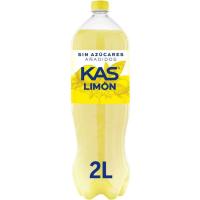 Refresco de limón sin azúcar añadido KAS, botella 2 litros
