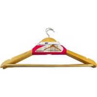 Percha de madera con barra antideslizante, Mon9202.3 MONDEX, set 3 unid.