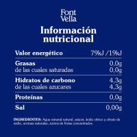 Agua con zumo de limón FONT VELLA, botella 1,15 litros