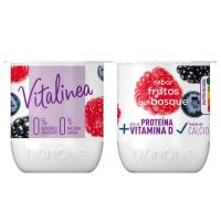 DANONE VITALÍNEA basafruituzko jogurt gaingabetua, sorta 4x120 g