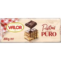Chocolate puro para postre VALOR, tableta 200 g