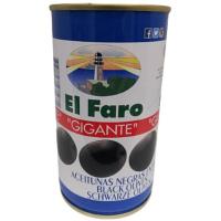 Aceitunas negras con hueso EL FARO, lata 150 g