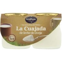 Cuajada de oveja GOSHUA, pack 2x125 g