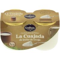 Cuajada de oveja GOSHUA, pack 2x125 g