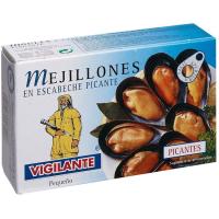 Mejillón en escabeche picante VIGILANTE, lata 115 g