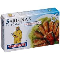 Sardina sardinilla en tomate VIGILANTE, lata 90 g