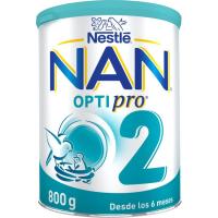 Leche de continuación NAN OPTIPRO 2, lata 800 g