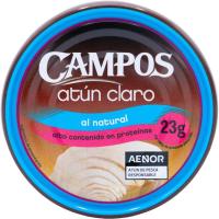 Atún claro natural CAMPOS, lata 112 g