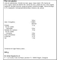 Pan Payés sin gluten SCHAR, paquete 240 g