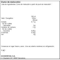 Zumo de melocotón VERITAS, botella 1 litro