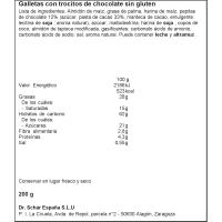 Choco chip cookies sin gluten SCHAR, paquete 200 g