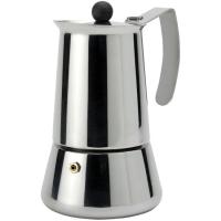 Cafetera Italiana de Acero Inoxidable Eterna, apto para todo tipo de cocinas, MONIX, 6 tazas