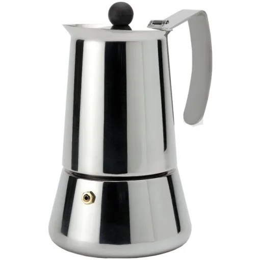 Cafetera Italiana de Acero Inoxidable Eterna, apto para todo tipo de cocinas, MONIX, 10 tazas