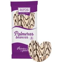 Palmera con chocolate blanco sin gluten AIROS, paquete 150 g