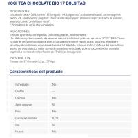 Té chocolate YOGI TEA, caja 37,4 g