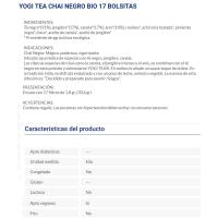 Té Chai negro YOGI TEA, caja 37,4 g