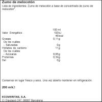 Zumo de melocotón VERITA, botella 200 ml